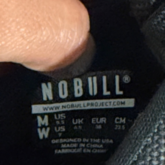 Nobull Canvas Trainers Black Women’s Size 7 Workout Training Gym Lifting - Picture 8 of 8